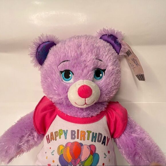 Build-A-Bear purple Frozen Anna New With Tags and Birthday T-shirt - Picture 2 of 12
